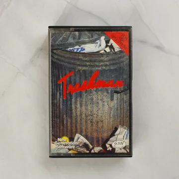 Trashman ZX Spectrum videójáték kazetta tokban