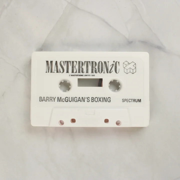 Barry McGuigan World Championship Boxing fehér ZX Spectrum kazetta