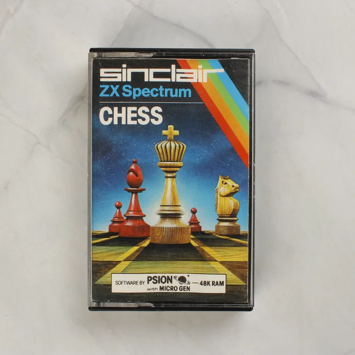 Sinclair ZX Spectrum Chess videójáték kazetta tokban