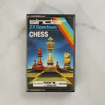 Sinclair ZX Spectrum Chess videójáték kazetta tokban