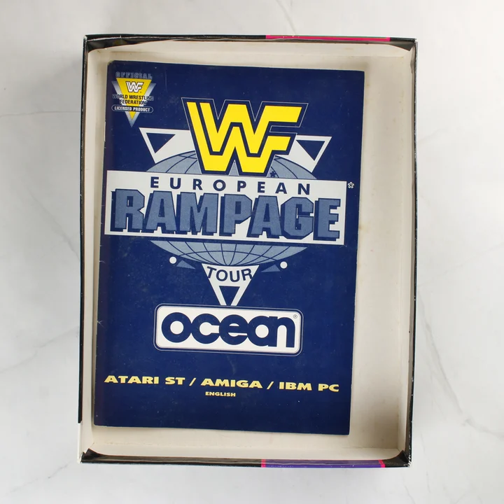 WWF European Rampage Tour használati útmutató a dobozban
