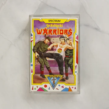 Shanghai Warriors ZX Spectrum játék kazetta tokban elölnézetből
