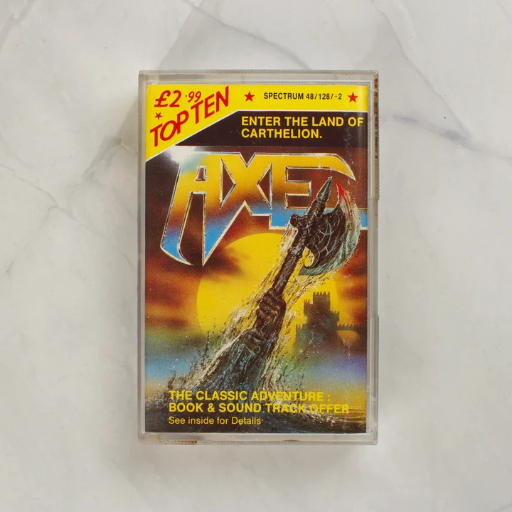 Az Axe videójáték elülső borítója műanyag tokban.