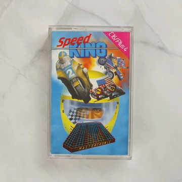 Speed King videójáték kazetta tokban, elölnézetből
