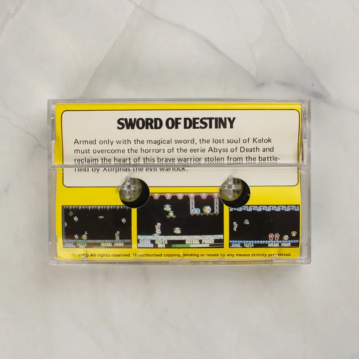 Sword of Destiny videójáték tokjának hátoldala