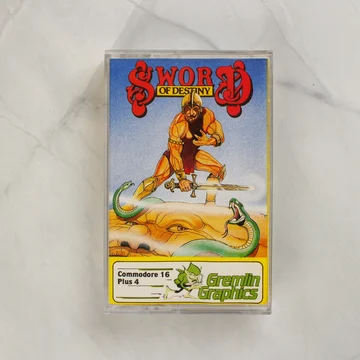 Sword of Destiny videójáték kazetta előlapja tokban