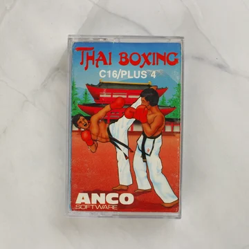 Thai Boxing videójáték kazetta tokban elölnézetből