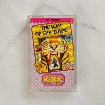 The Way of the Tiger Commodore 16 játék kazetta tokban elölről