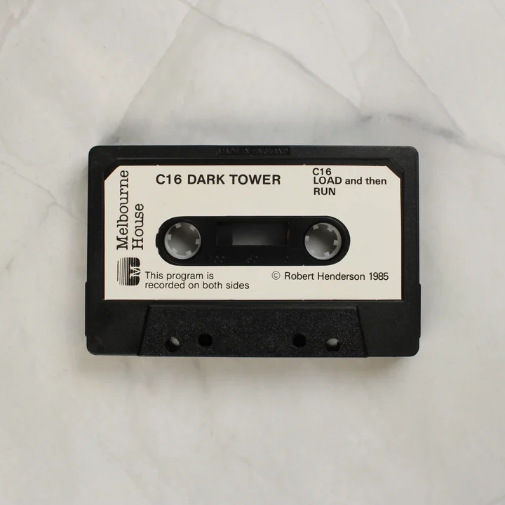 Dark Tower Commodore 16 fekete adathordozó kazetta