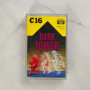 Dark Tower Commodore 16 videójáték tokban elölnézetből