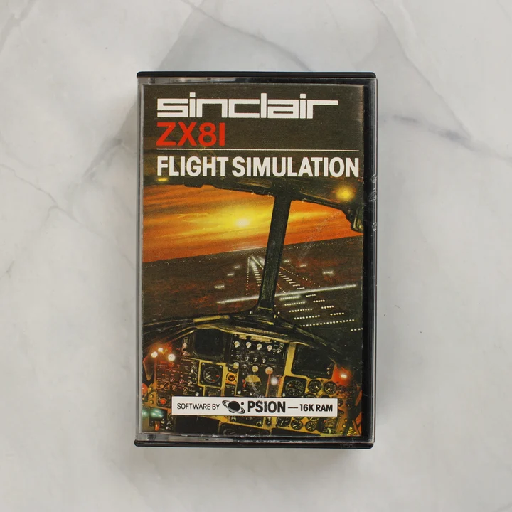 Sinclair ZX81 Flight Simulation videójáték tokja elölről