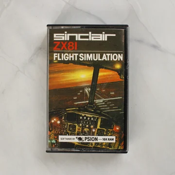 Sinclair ZX81 Flight Simulation videójáték tokja elölről