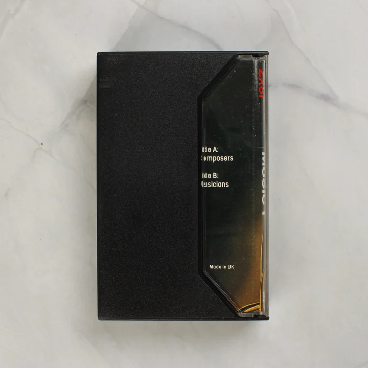 A Sinclair ZX81 Music 1 szoftver kazetta tokjának hátoldala.