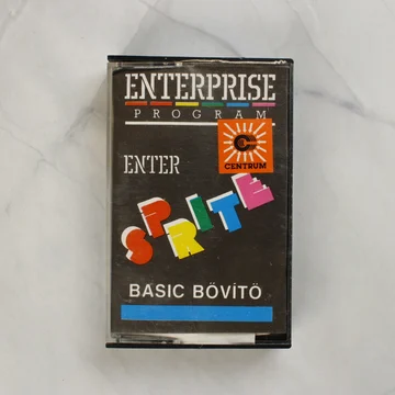 Enter Sprite BASIC bővítő szoftver kazetta tokban