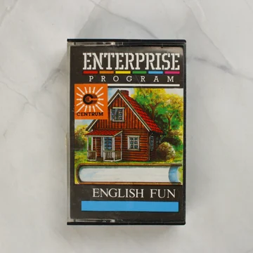 Enterprise English Fun magnókazetta tokban elölnézetből