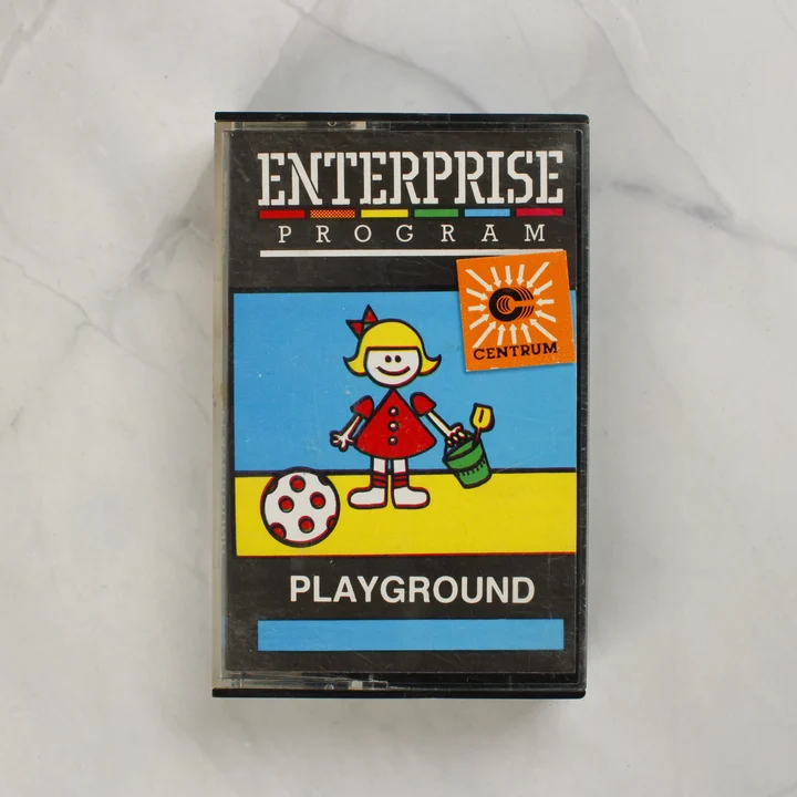 Enterprise Playground videójáték kazetta tokban
