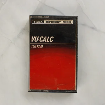 Timex Sinclair 1000 VU-CALC kazetta tokban