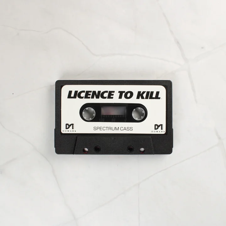 Licence to Kill ZX Spectrum fekete magnetofonkazetta