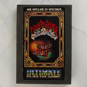 A Nightshade videójáték díszdobozának előlapja Sinclair ZX Spectrumhoz.