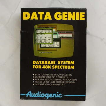 Data Genie szoftver doboza ZX Spectrumhoz