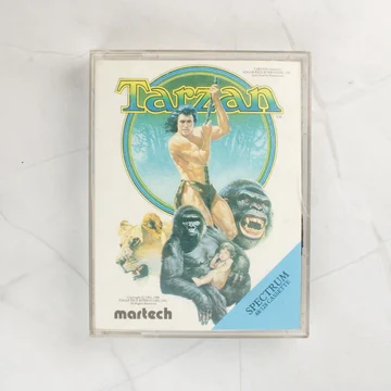 Tarzan videójáték borítója ZX Spectrum kazetta tokban