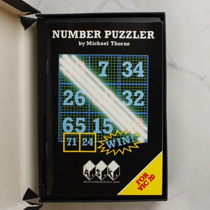 A Number Puzzler használati útmutatója a dobozban