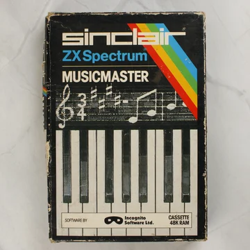 Sinclair ZX Spectrum Musicmaster szoftver dobozának előlapja