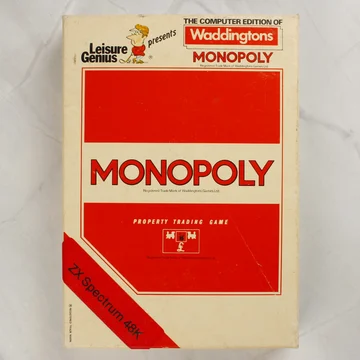 A Monopoly videójáték ZX Spectrum kiadásának doboza elölről