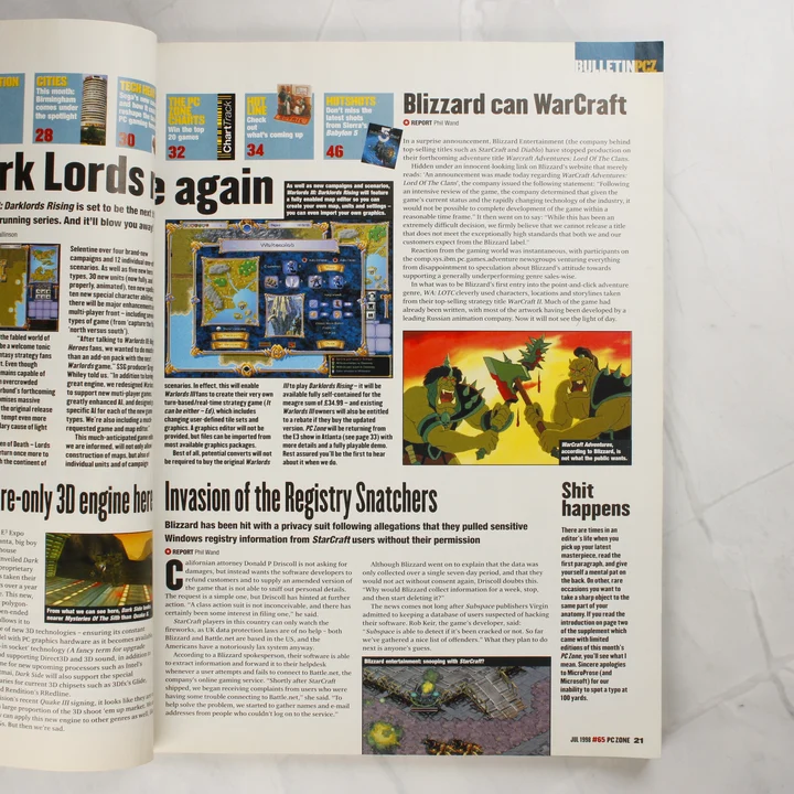 Hírek és cikkek a PC Zone magazin 21. oldalán