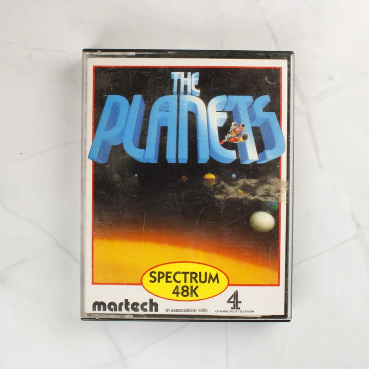 The Planets videójáték borítója ZX Spectrum 48K-hoz