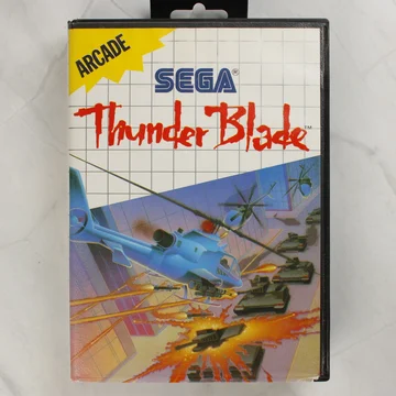 Thunder Blade Sega Master System játék elölnézete