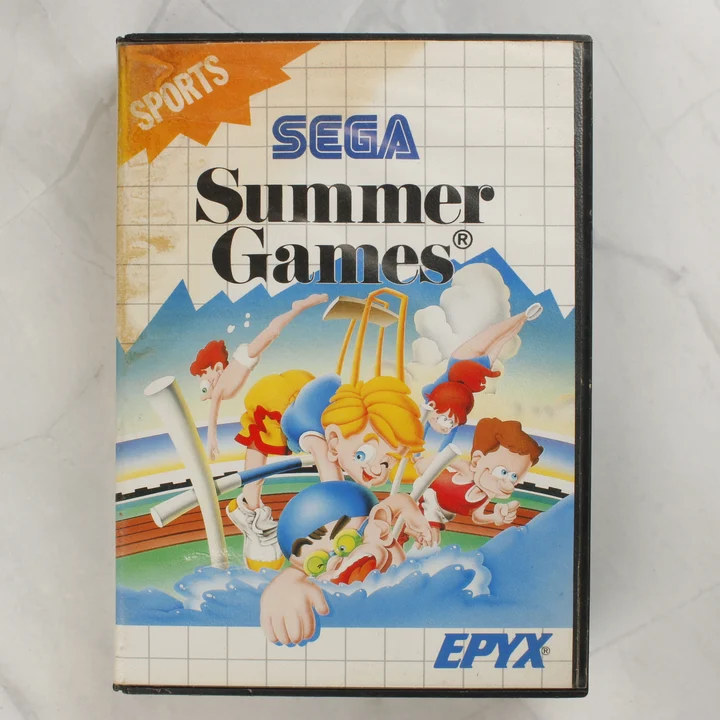 Sega Summer Games videójáték tok elölnézete
