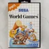 A World Games videójáték elülső borítója Sega Master Systemre.