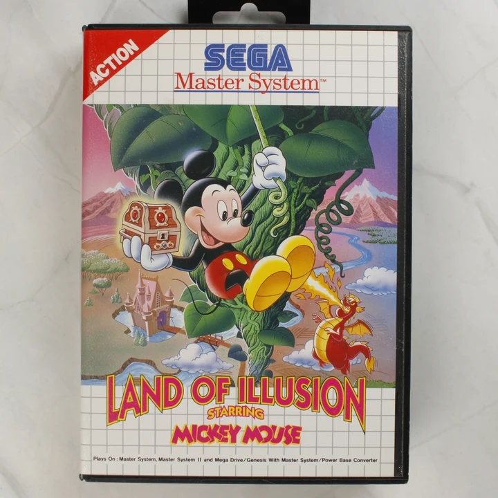 Land of Illusion Starring Mickey Mouse Sega Master System játék előlapja
