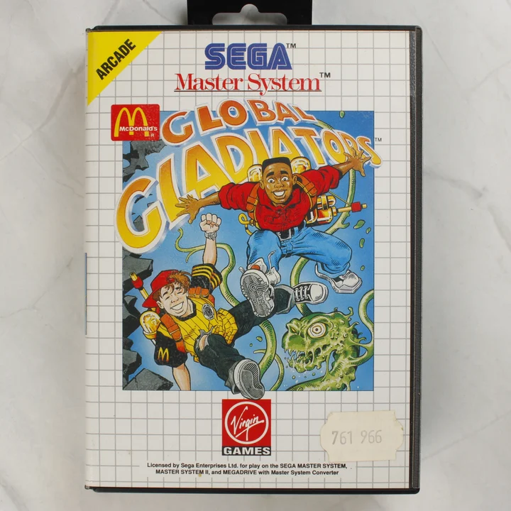 Global Gladiators Sega Master System játék dobozának előlapja