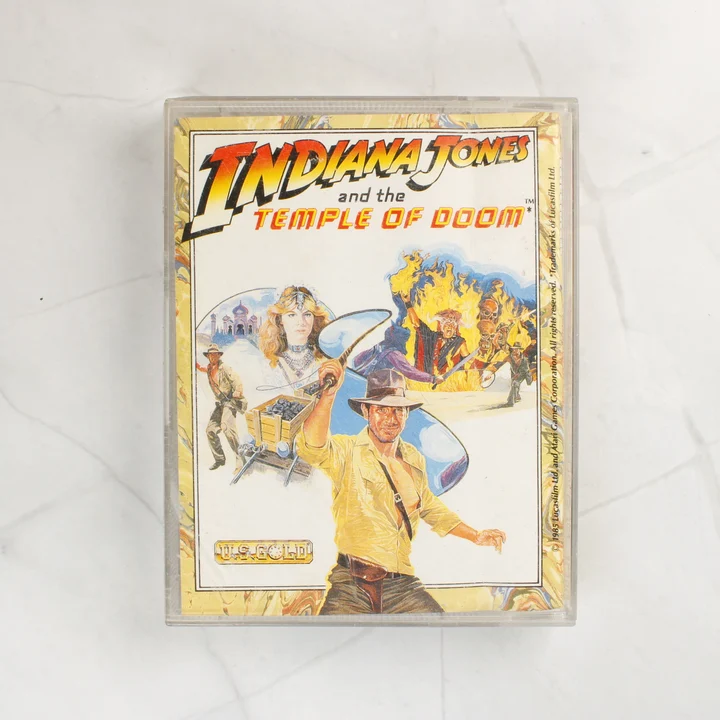 Indiana Jones and the Temple of Doom ZX Spectrum játék borítója