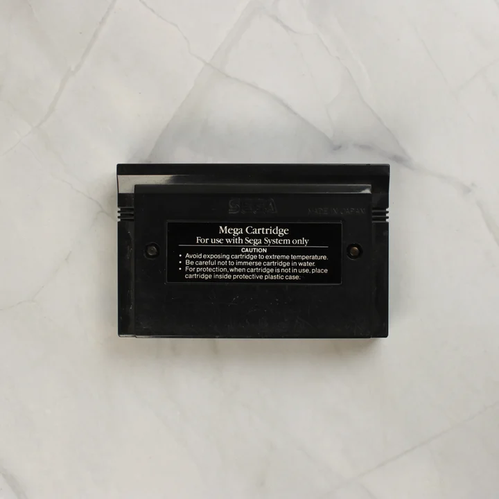Asterix Sega Master System cartridge hátoldala