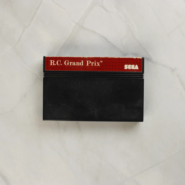 R.C. Grand Prix Sega Master System cartridge elölnézete