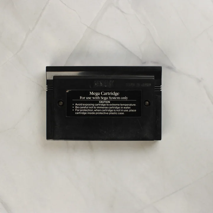 R.C. Grand Prix Sega Master System cartridge hátoldala