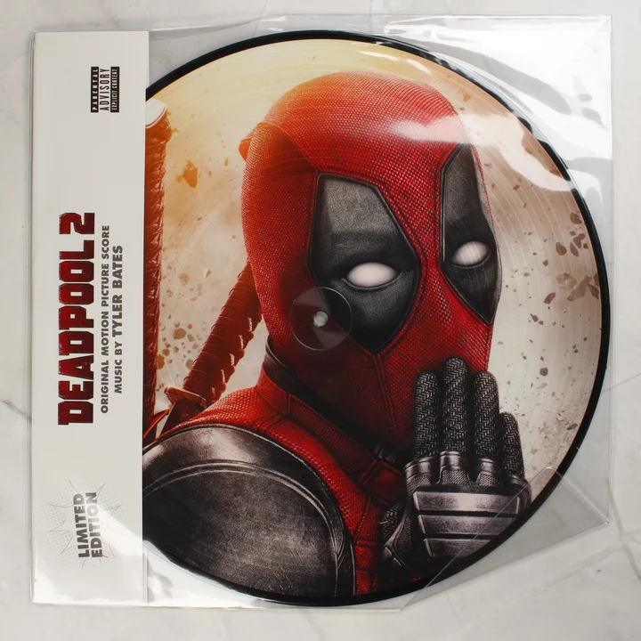 Deadpool 2 filmzene picture disc bakelit lemez előlapja
