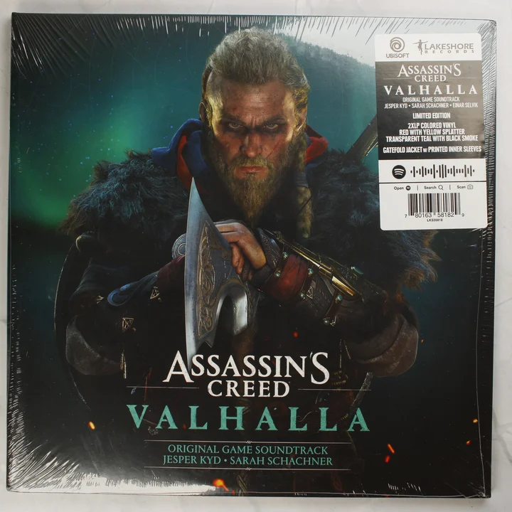 Assassin's Creed Valhalla Soundtrack bakelit lemez előlapja