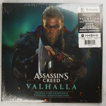 Assassin's Creed Valhalla Soundtrack bakelit lemez előlapja