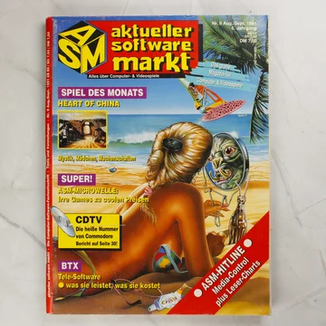 Az Aktueller Software Markt magazin 1991. szeptemberi számának színes borítója.