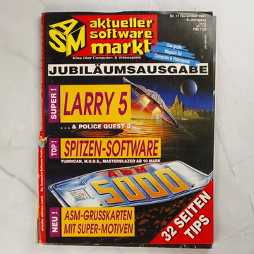 Az Aktueller Software Markt magazin 1991. novemberi számának borítója.