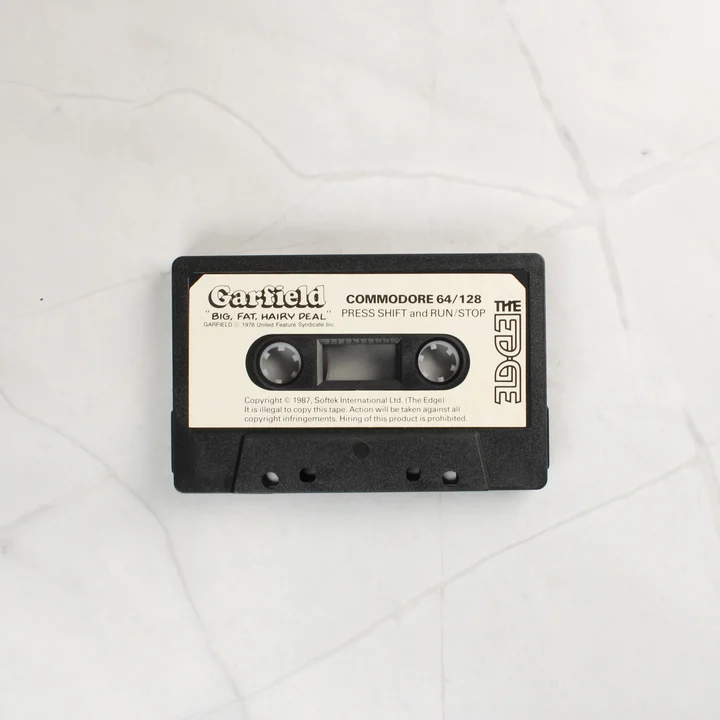 Garfield: Big, Fat, Hairy Deal fekete Commodore 64 játék kazetta