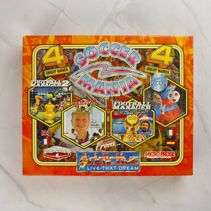 Soccer Mania Atari ST videójáték-válogatás dobozának eleje