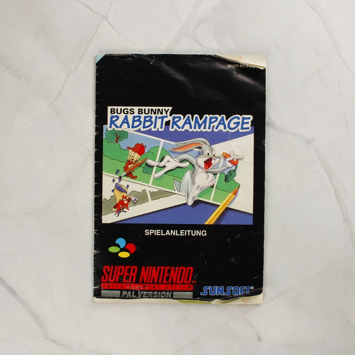 Bugs Bunny Rabbit Rampage SNES használati útmutató