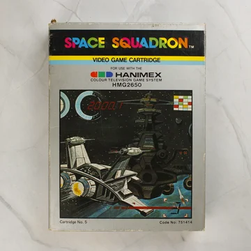 Space Squadron videójáték dobozának előlapja