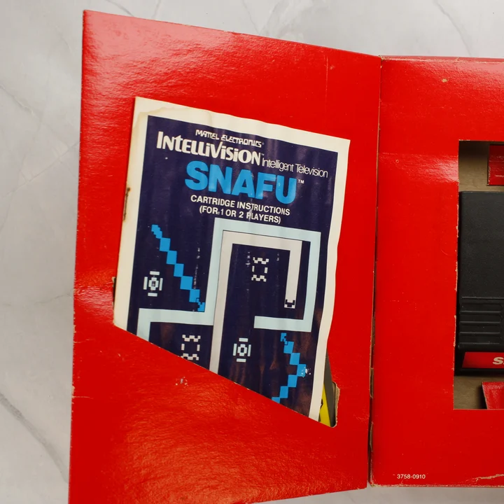 SNAFU Intellivision használati útmutató a dobozban