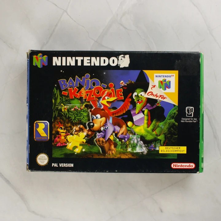 Banjo-Kazooie Nintendo 64 játék dobozának előlapja